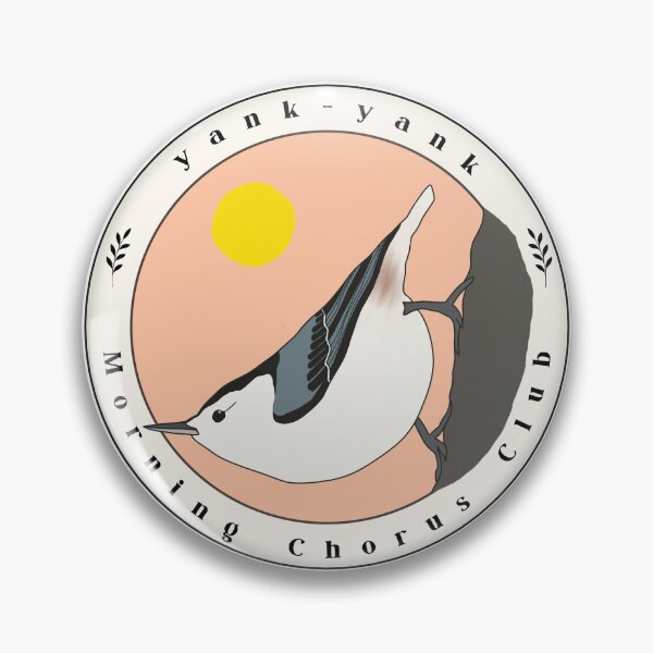 Item preview, White-breasted Nuthatch Phonetic Bird Call Art designed and sold by FarnwirbelArt.