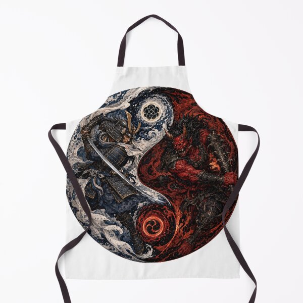 Item preview, Samurai and Oni Yin Yang designed and sold by FyreHorse Designs.