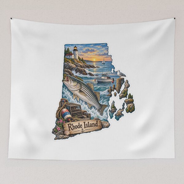 Artikelvorschau, Jagen und Angeln in Rhode Island entworfen und verkauft von Whimspired By Paxx.