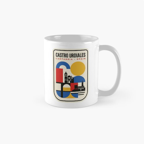 Item preview, Retro Castro Urdiales Bauhaus Geometric Skyline designed and sold by k3rstman1.