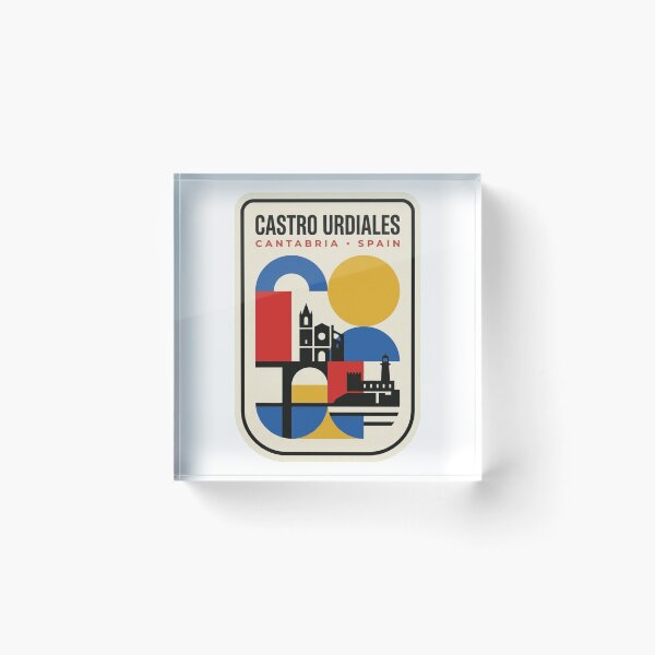 Item preview, Retro Castro Urdiales Bauhaus Geometric Skyline designed and sold by k3rstman1.