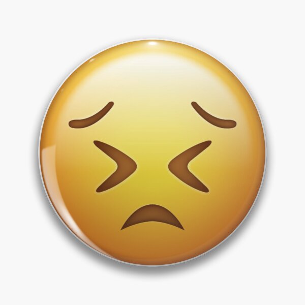 Item preview, Persevering Tense Scared Yellow Emoji Face designed and sold by Tom-Riley.