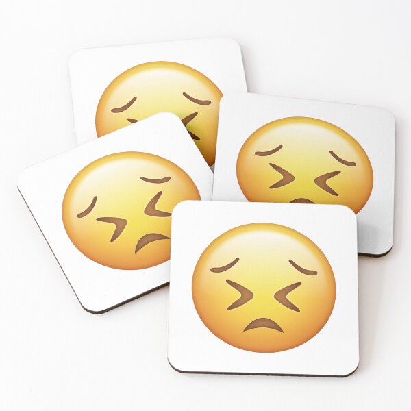 Item preview, Persevering Tense Scared Yellow Emoji Face designed and sold by Tom-Riley.