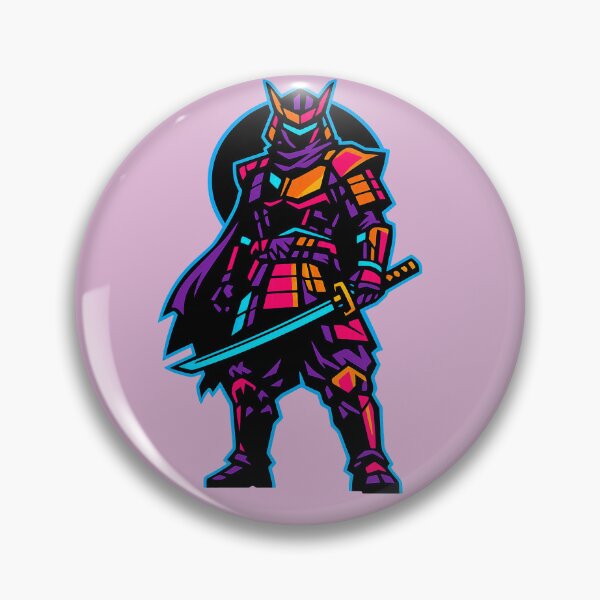 Item preview, Cyberpunk Samurai Neon Synthwave Sci Fi Katana Warrior designed and sold by KungPowUnicorn.