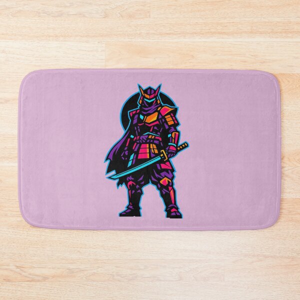 Item preview, Cyberpunk Samurai Neon Synthwave Sci Fi Katana Warrior designed and sold by KungPowUnicorn.