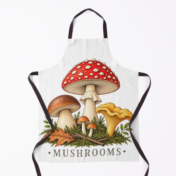 Item preview, Vintage Forest Mushrooms designed and sold by Zeewind.