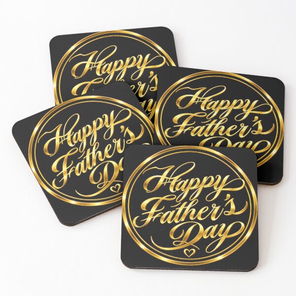 Item preview, Happy Father's Day Gold Emblem – Elegant Dad Gift designed and sold by Grump and Co.