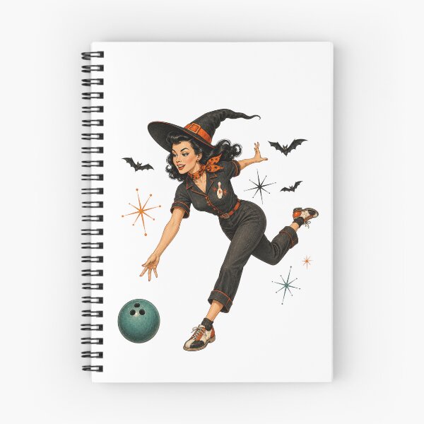 Item preview, Retro Halloween Witch Bowling designed and sold by Vividdesignsau.