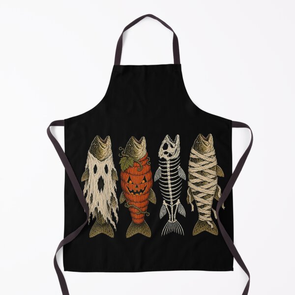 Item preview, Halloween Trout Fish Ghost Pumpkin Skeleton Mummy designed and sold by RannaHile.