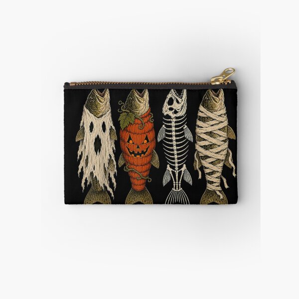 Item preview, Halloween Trout Fish Ghost Pumpkin Skeleton Mummy designed and sold by RannaHile.