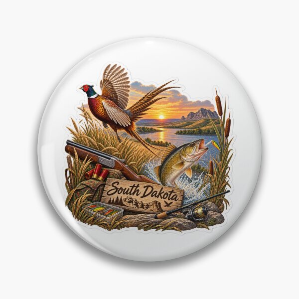 Item preview, South Dakota Hunting & Fishing designed and sold by Whimspired By Paxx.