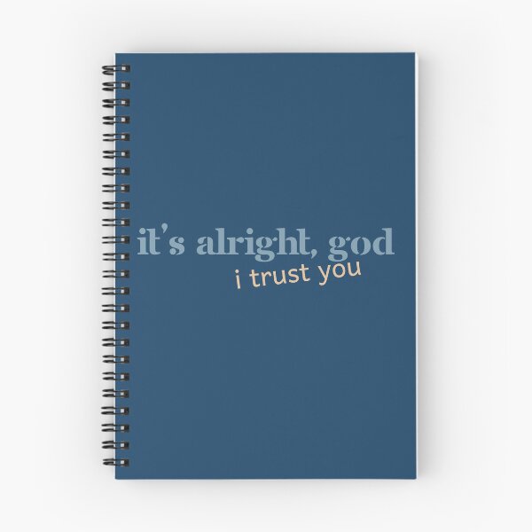 Item preview, It’s Alright God, I Trust You — Minimalist Christian Typography Art designed and sold by Grace Works Studio by Kelly Florence .