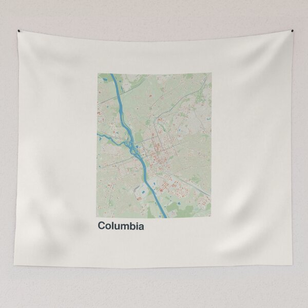 Item preview, Columbia Minimalistic Map Art designed and sold by MapsNerd.