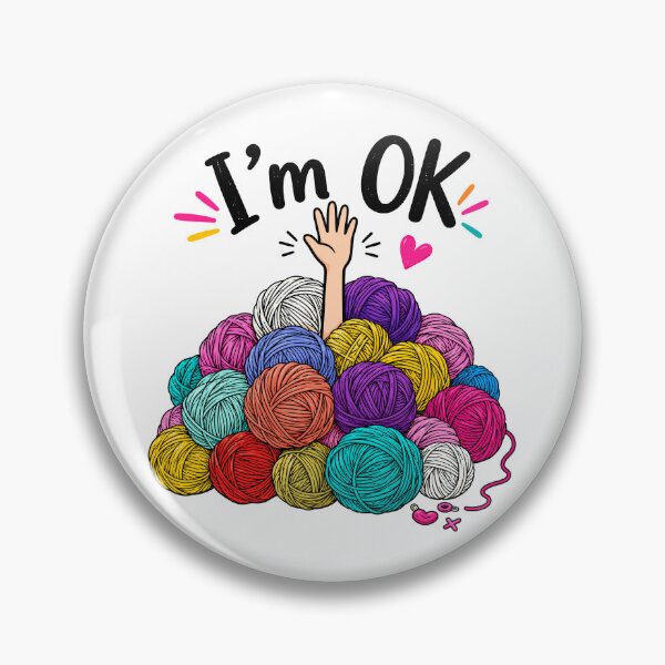 Item preview, Yarn Knitting Lover Funny I'm Ok Yarn Hoarder Knit Humor designed and sold by gordonbwyashop.