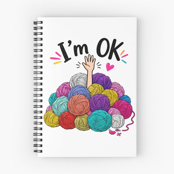 Item preview, Yarn Knitting Lover Funny I'm Ok Yarn Hoarder Knit Humor designed and sold by gordonbwyashop.