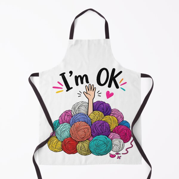 Item preview, Yarn Knitting Lover Funny I'm Ok Yarn Hoarder Knit Humor designed and sold by gordonbwyashop.