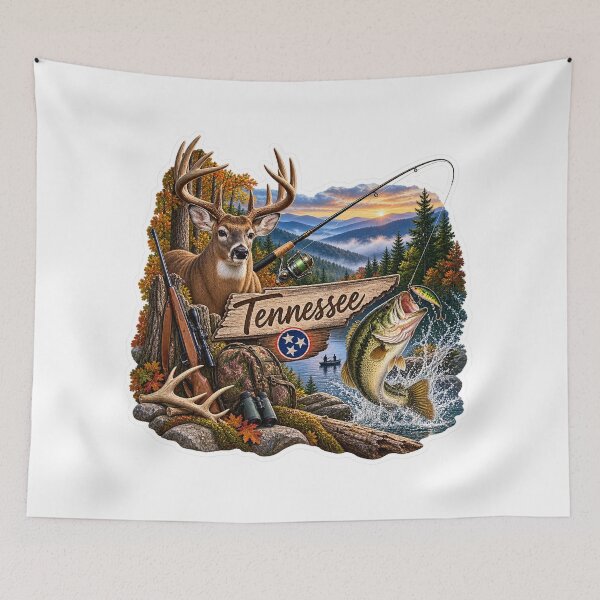 Item preview, Tennessee Hunting & Fishing designed and sold by Whimspired By Paxx.