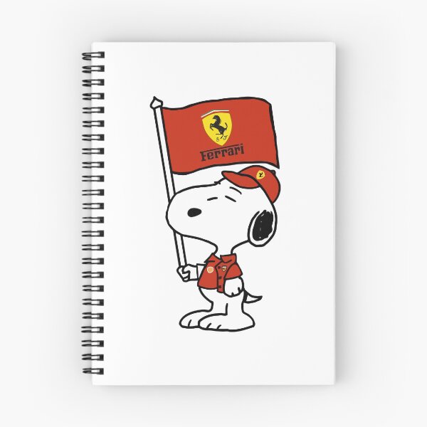 Item preview, Cute Cartoon Dog Supporting Scuderia Ferrari F1 designed and sold by bhabanerjee.