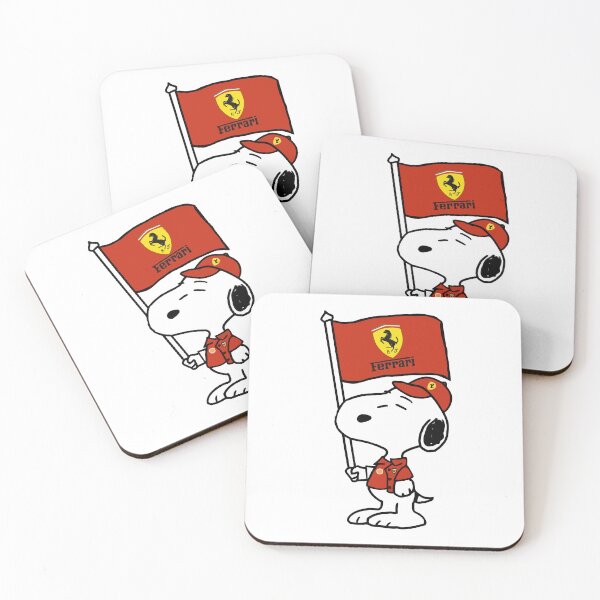 Item preview, Cute Cartoon Dog Supporting Scuderia Ferrari F1 designed and sold by bhabanerjee.
