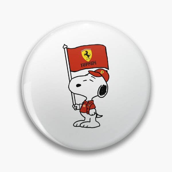 Item preview, Cute Cartoon Dog Supporting Scuderia Ferrari F1 designed and sold by bhabanerjee.