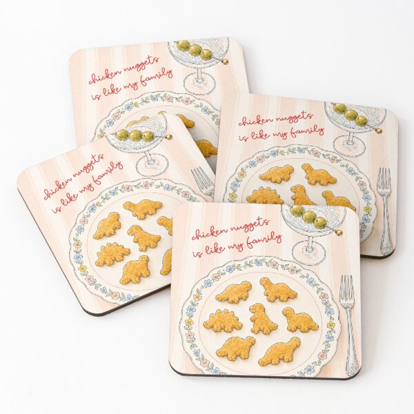 Item preview, Chicken Nuggets Are Like My Family designed and sold by Seillean Daisy Society.