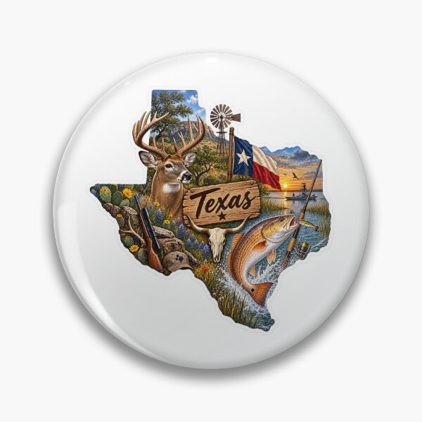 Item preview, Texas Hunting & Fishing designed and sold by Whimspired By Paxx.