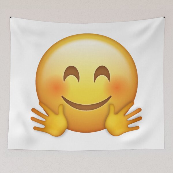 Item preview, Warm Smiling Hugging Face Yellow Emoji designed and sold by Tom-Riley.