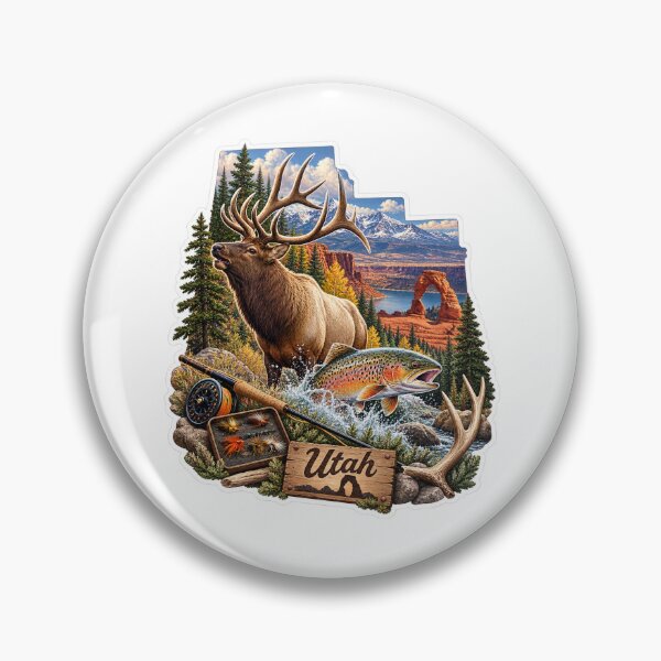 Item preview, Utah Hunting & Fishing designed and sold by Whimspired By Paxx.