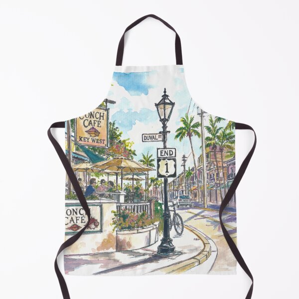 Item preview, Acuarela del Conch Cafe de Key West en Duval Street designed and sold by artshop77.