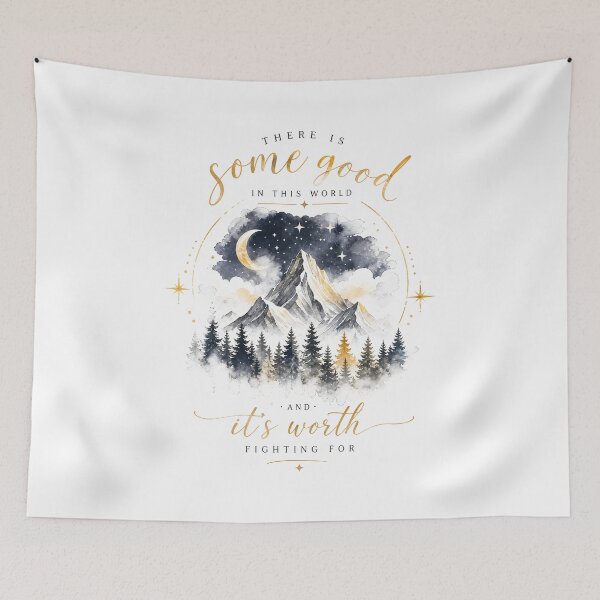 Item preview, There is Some Good in This World  Mountain Nature Landscape designed and sold by FrontierCosmic.