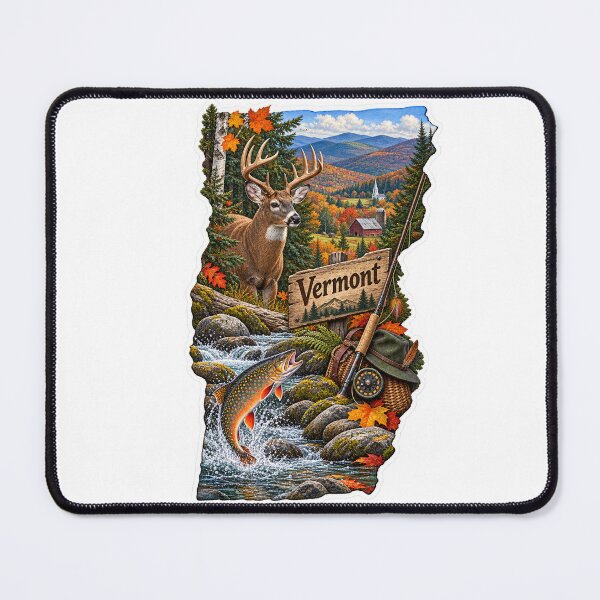 Item preview, Vermont Hunting & Fishing designed and sold by Whimspired By Paxx.