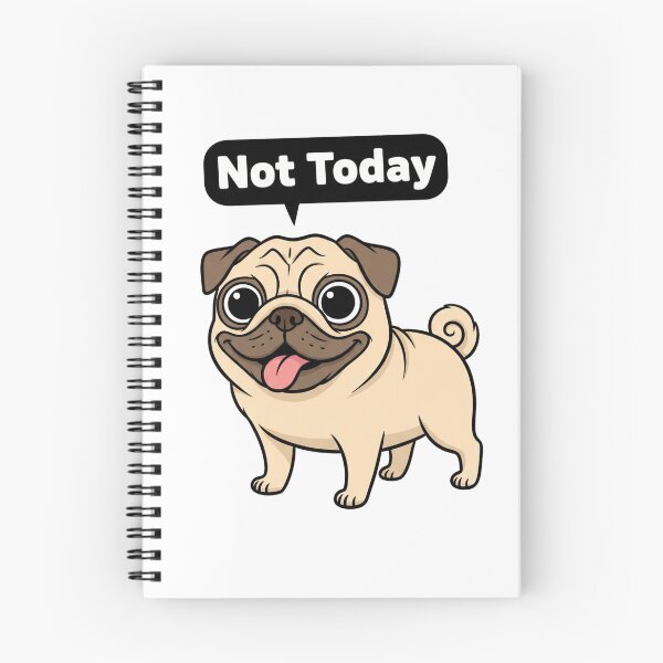 Item preview, Not Today Full Body Pug designed and sold by MrRares21.