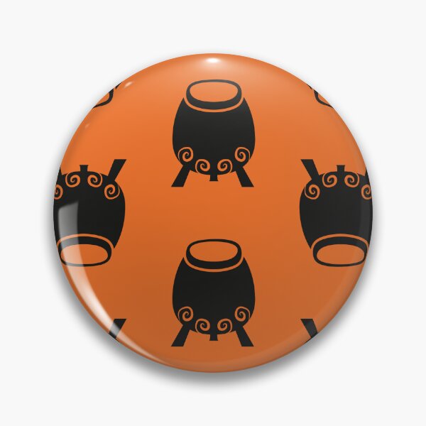 Item preview, Mono Witches Cauldron Pattern - Halloween Orange and Black Inverse designed and sold by Daniel Bevis Design.
