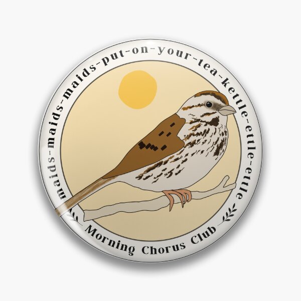 Item preview, Song Sparrow Birdsong Mnemonic Art designed and sold by FarnwirbelArt.