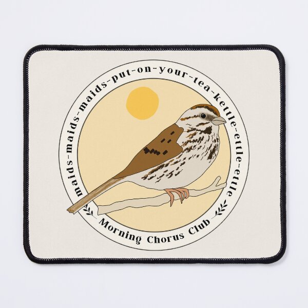 Item preview, Song Sparrow Birdsong Mnemonic Art designed and sold by FarnwirbelArt.