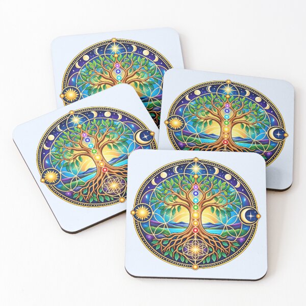 Item preview, Sacred Geometry | Tree of Life | Chakra Celestial Mandala designed and sold by Myra365Art.
