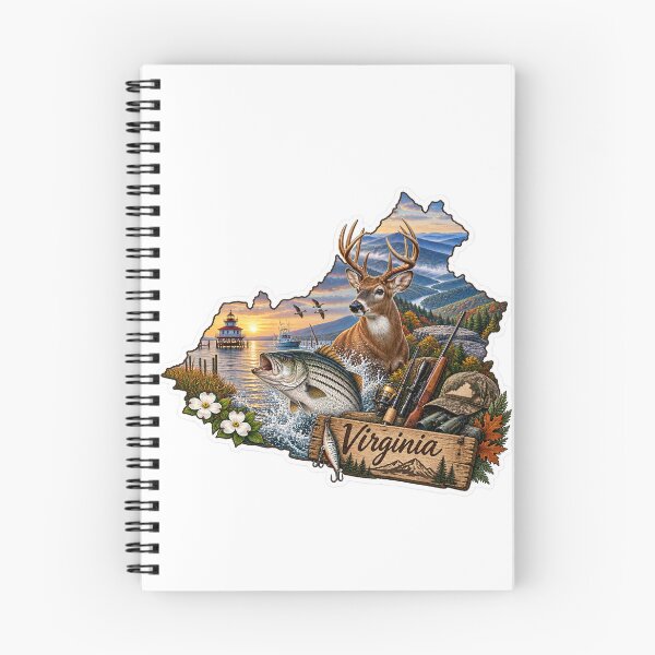 Item preview, Virginia Hunting & Fishing designed and sold by Whimspired By Paxx.
