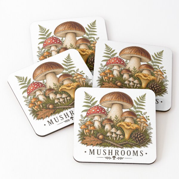Item preview, Vintage Forest Mushrooms designed and sold by Zeewind.