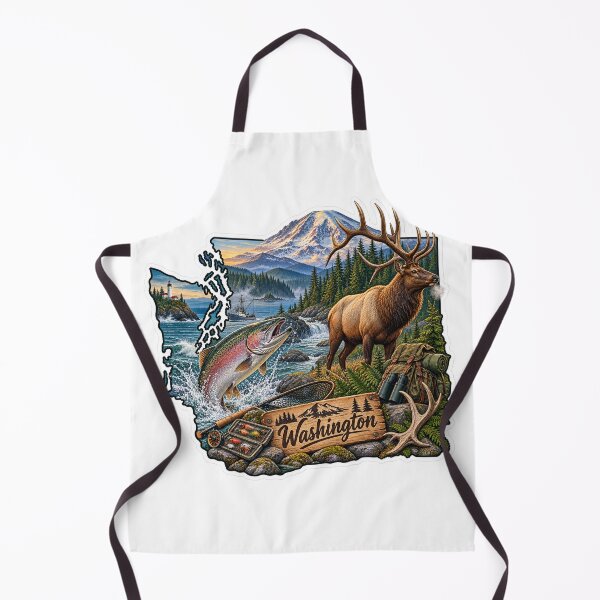 Item preview, Washington Hunting & Fishing designed and sold by Whimspired By Paxx.