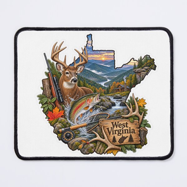 Item preview, West Virginia Hunting & Fishing designed and sold by Whimspired By Paxx.