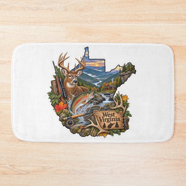 Item preview, West Virginia Hunting & Fishing designed and sold by Whimspired By Paxx.
