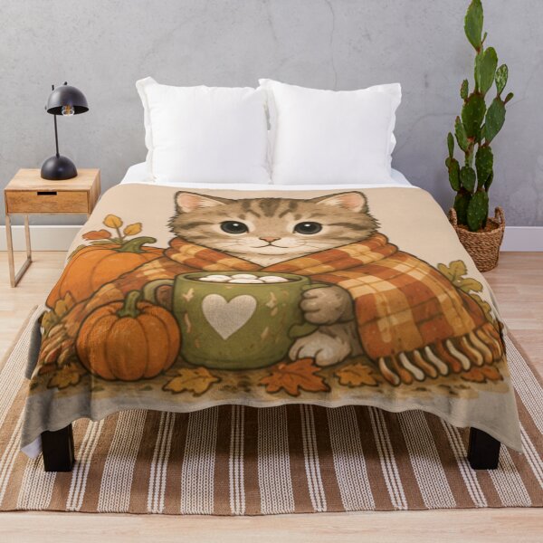 Item preview, Cute Autumn Kitten designed and sold by MellowMunchkins.