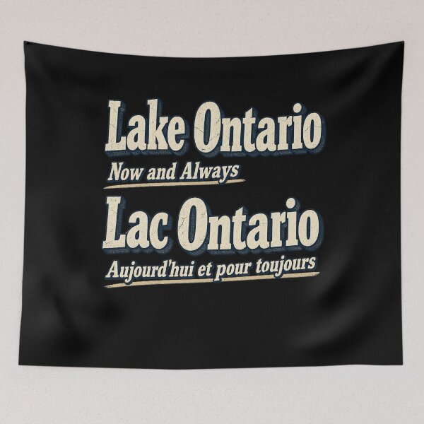 Item preview, Lago Ontario Ahora y Siempre - Bilingüe Vintage Retro designed and sold by TheHellIWontSh.