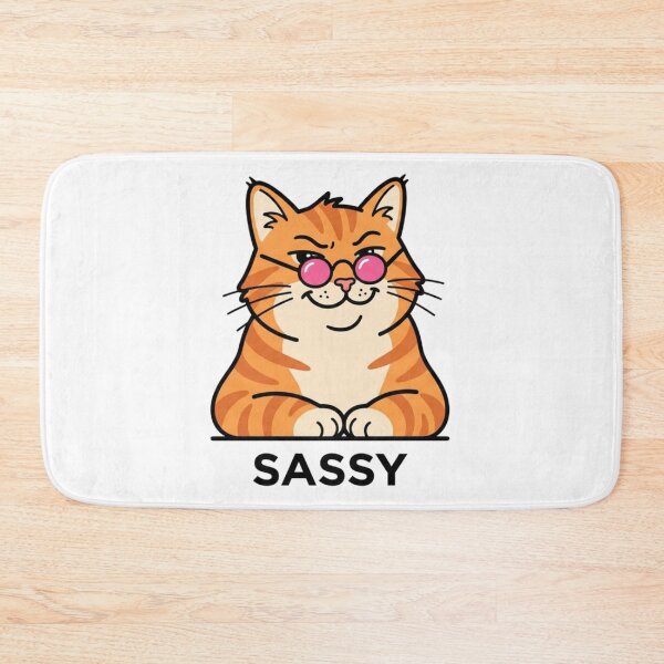 Item preview, Funny Sassy Cat with Heart Glasses - Cute Tabby T-Shirt & Gift for Pet Lovers designed and sold by Wildlife Wonders.