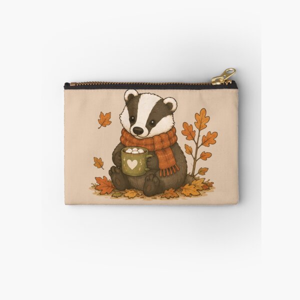 Item preview, Cute Autumn Badger designed and sold by MellowMunchkins.
