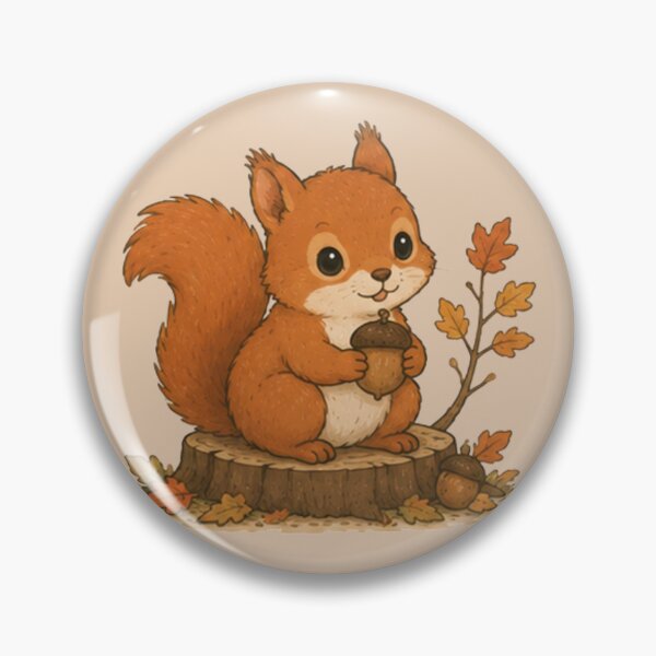 Item preview, Cute Autumn Red Squirrel designed and sold by MellowMunchkins.