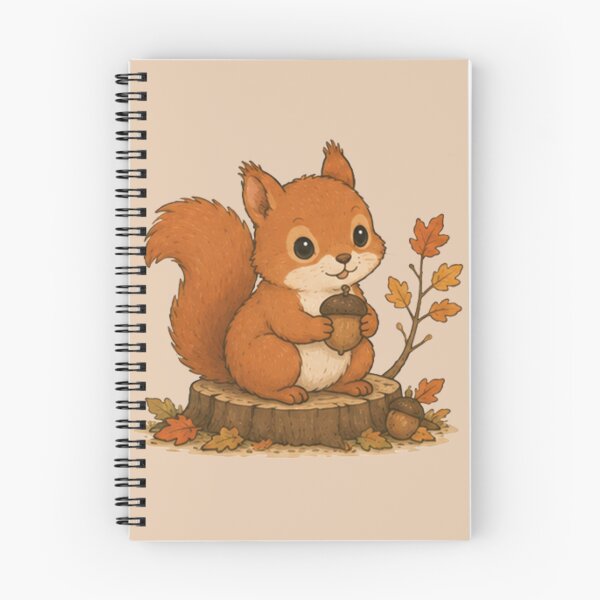 Item preview, Cute Autumn Red Squirrel designed and sold by MellowMunchkins.