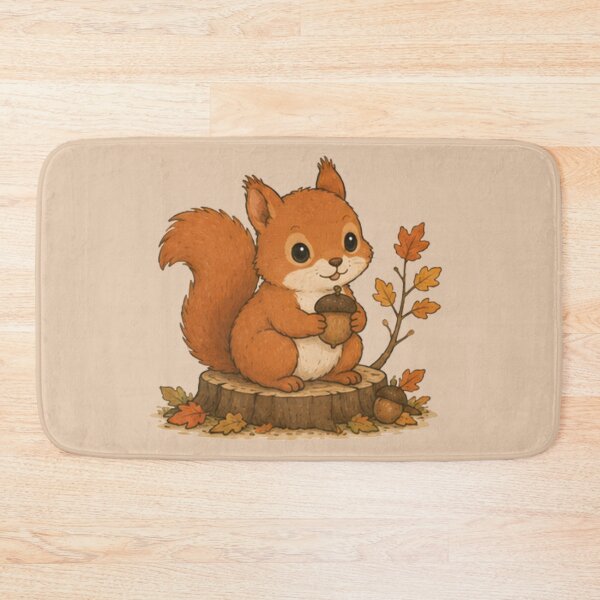 Item preview, Cute Autumn Red Squirrel designed and sold by MellowMunchkins.