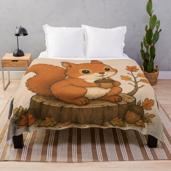 Item preview, Cute Autumn Red Squirrel designed and sold by MellowMunchkins.