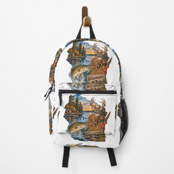 Item preview, Wisconsin Hunting & Fishing designed and sold by Whimspired By Paxx.